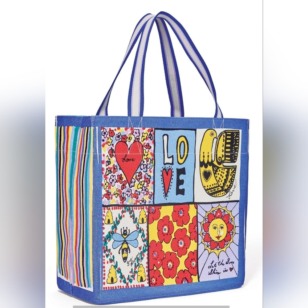 Brighton Colorful Patchwork Love Tote Bag